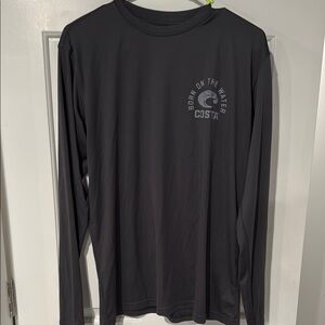 Costa Men's Long Sleeve Shirt - Charcoal